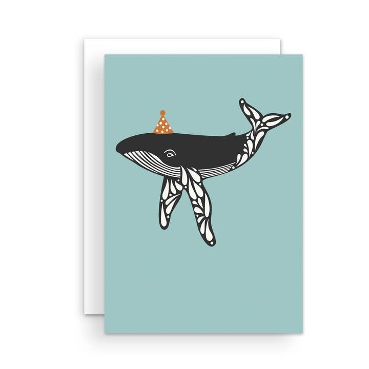 Humpback Whale Birthday Card