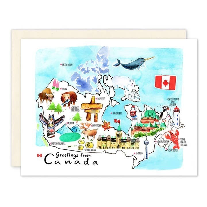 Greetings From Canada Card