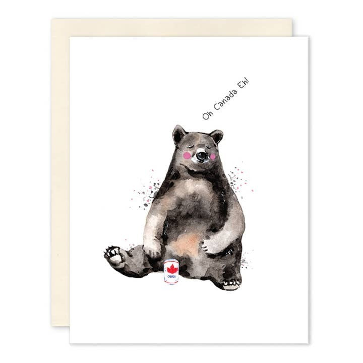 Black Bear Canada Greeting Card