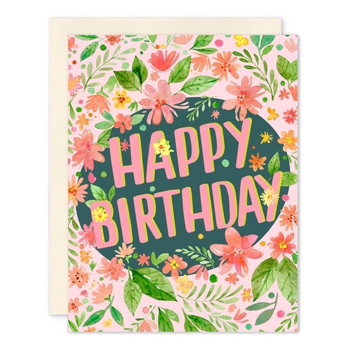 Flower Birthday Card