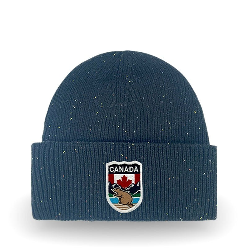 Canada Original Cuffed Toque, Speckled Navy