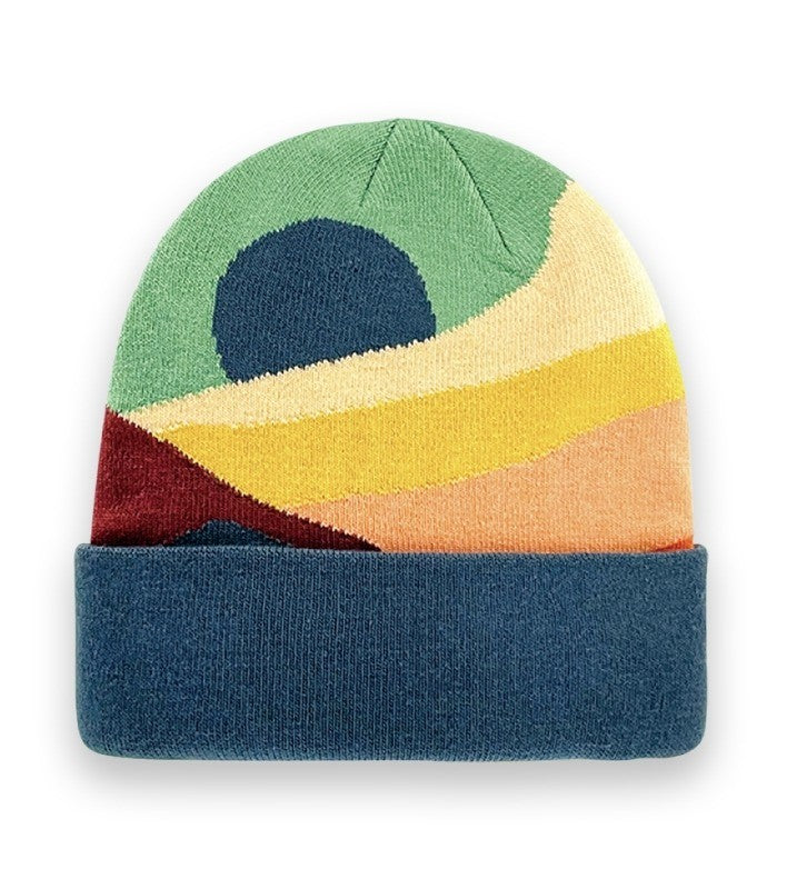 Abstract Landscape Knit Beanie
