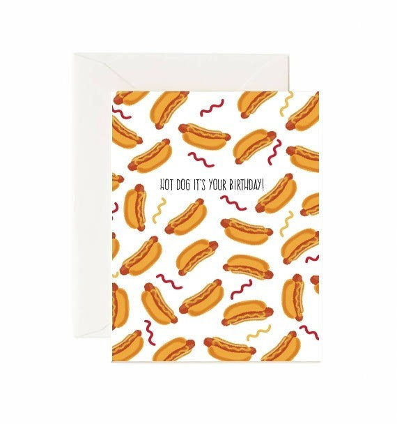 Hot Dog Birthday Card