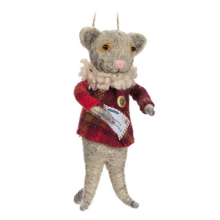 Cat in Winter Coat &amp; Santa Letter