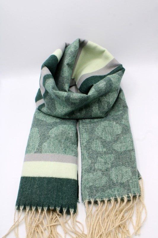 Premium Soft Finish Green Scarf