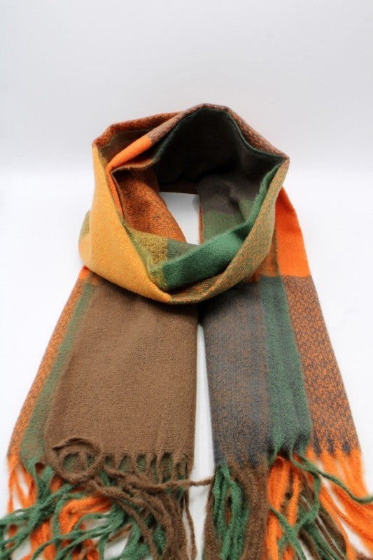 Premium Soft Finish Orange Scarf