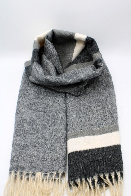 Premium Soft Finish Black Scarf