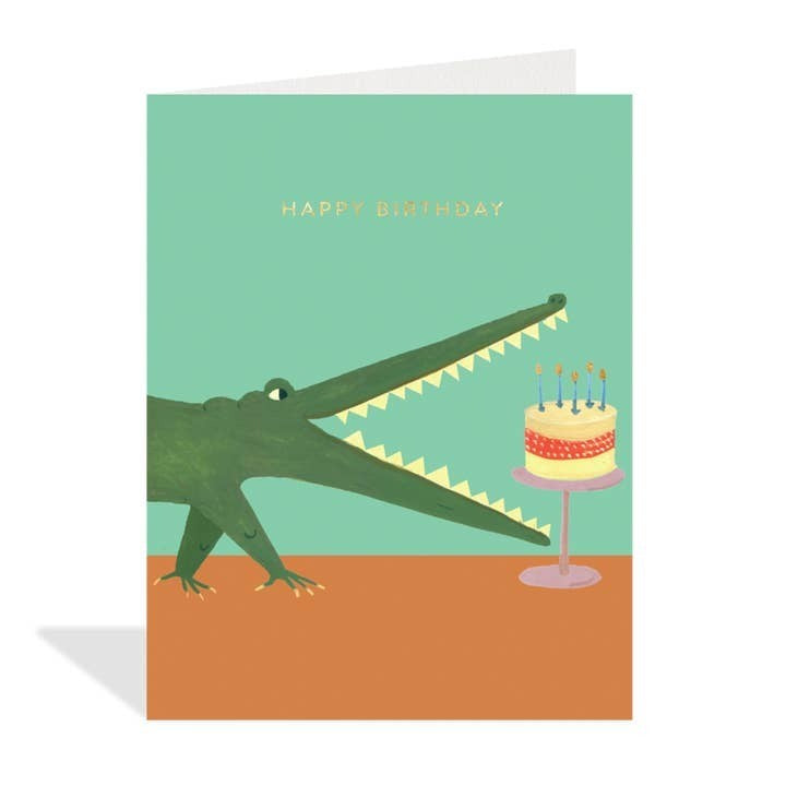 Crocodile Birthday Card