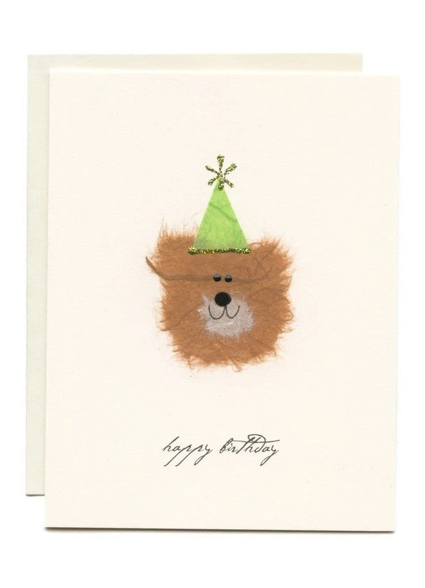 Bear With Green Hat Birthday Card