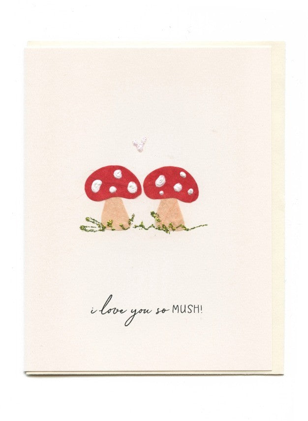 Two Mushrooms Greeting Card