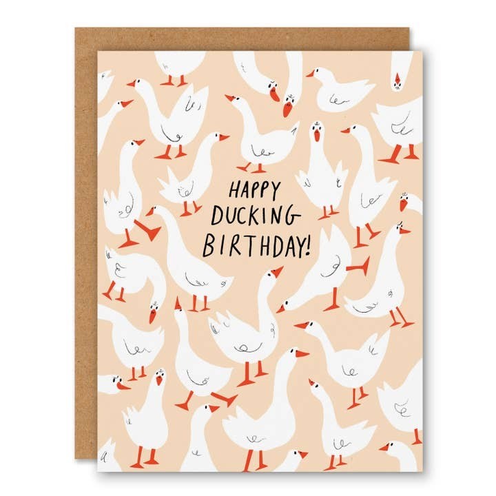 Ducking Birthday Card