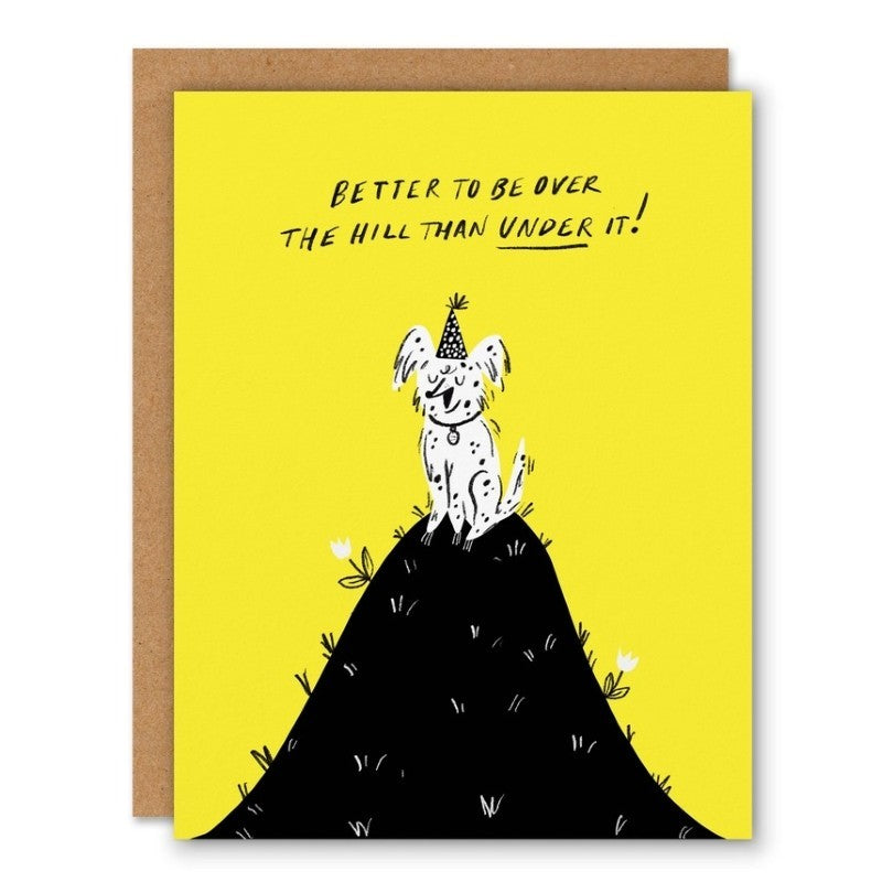 Over the Hill Birthday Card