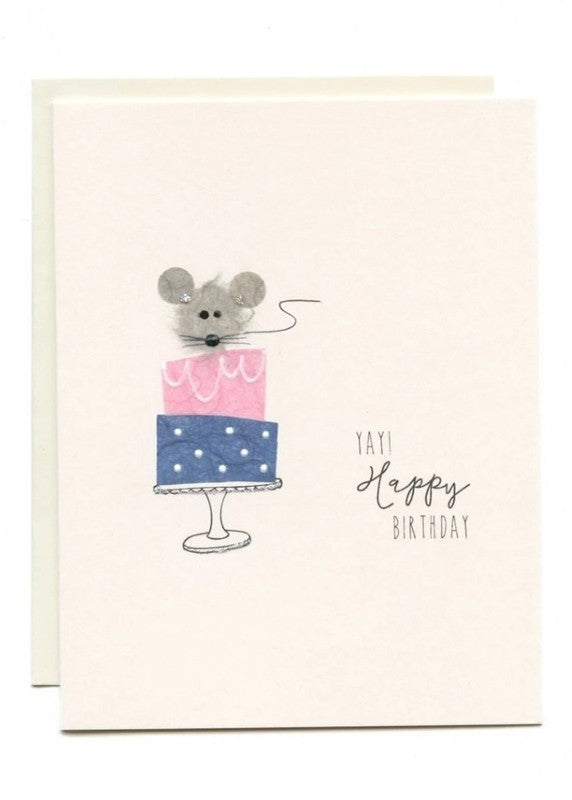 Mouse Cake Birthday Card
