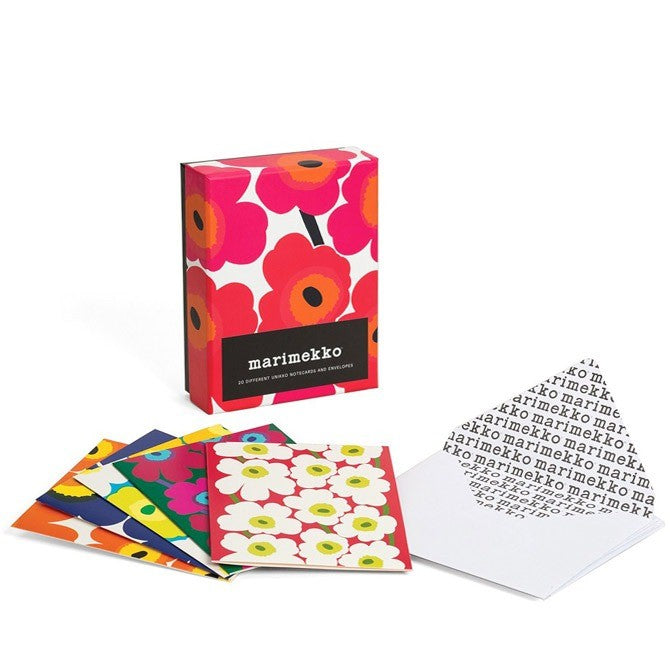 Marimekko Notes: 20 Different Unikko Notecards and Envelopes