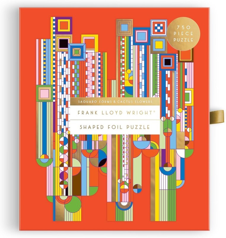 Frank Lloyd Wright? Saguaro Cactus & Forms? 750 Piece Shaped Foil Puzzle