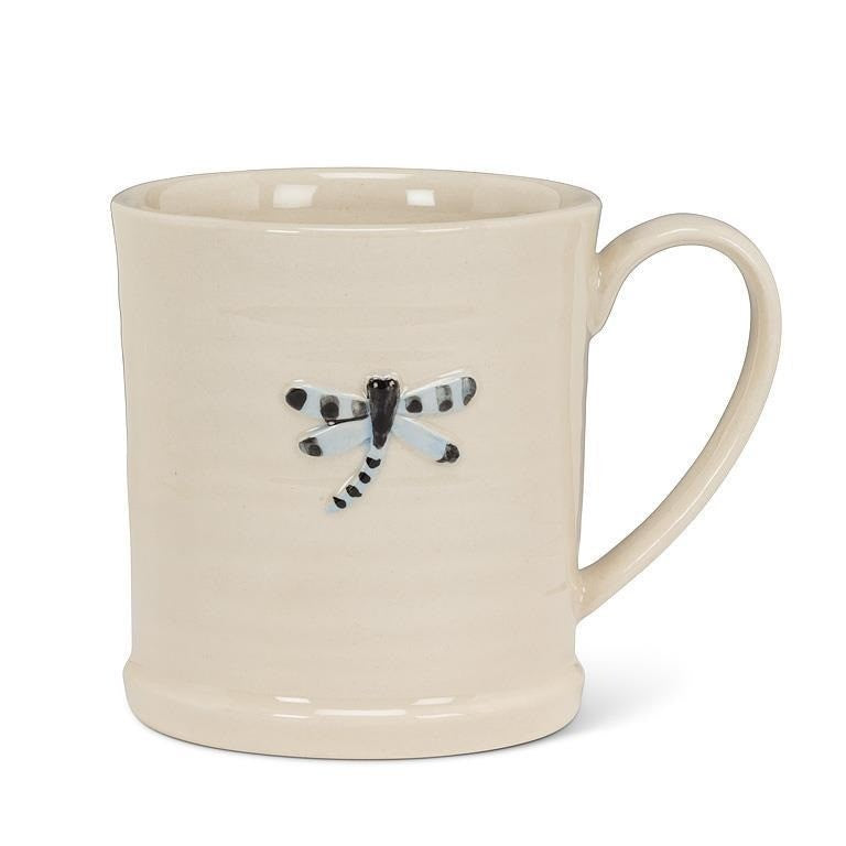 Dragonfly on Rimmed Mug