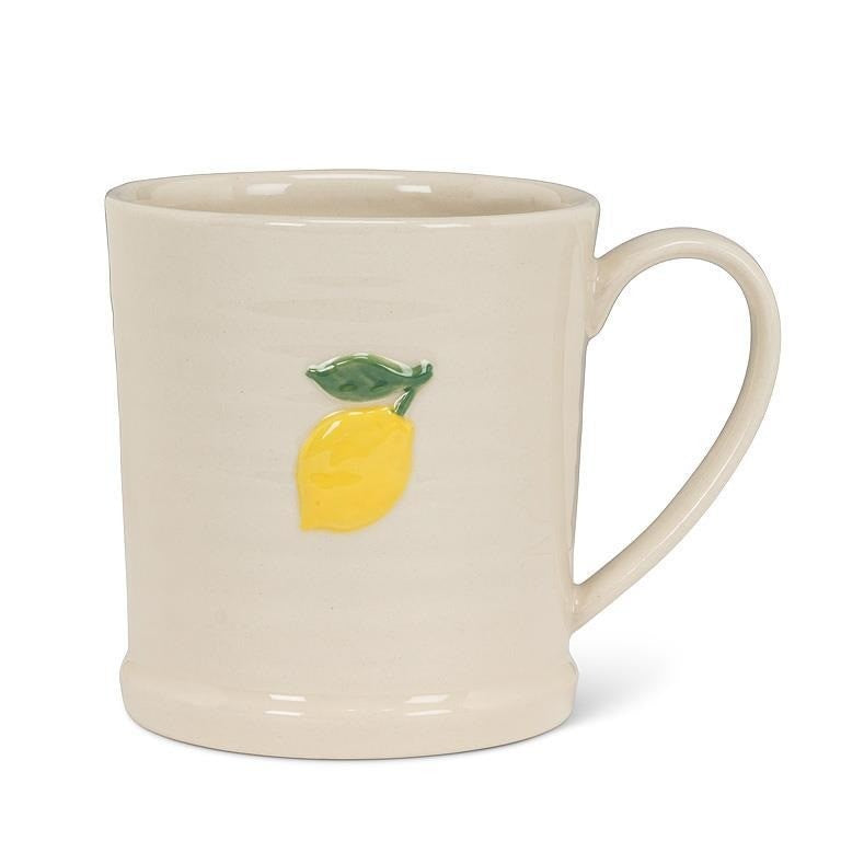 Lemon on Rimmed Mug