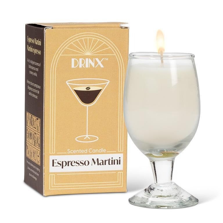 Espresso Martini Cocktail Candle, 3.5"H