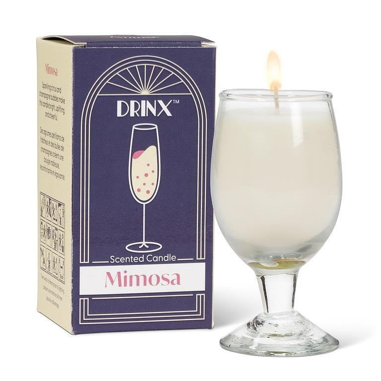 Mimosa Cocktail Candle, 3.5"H