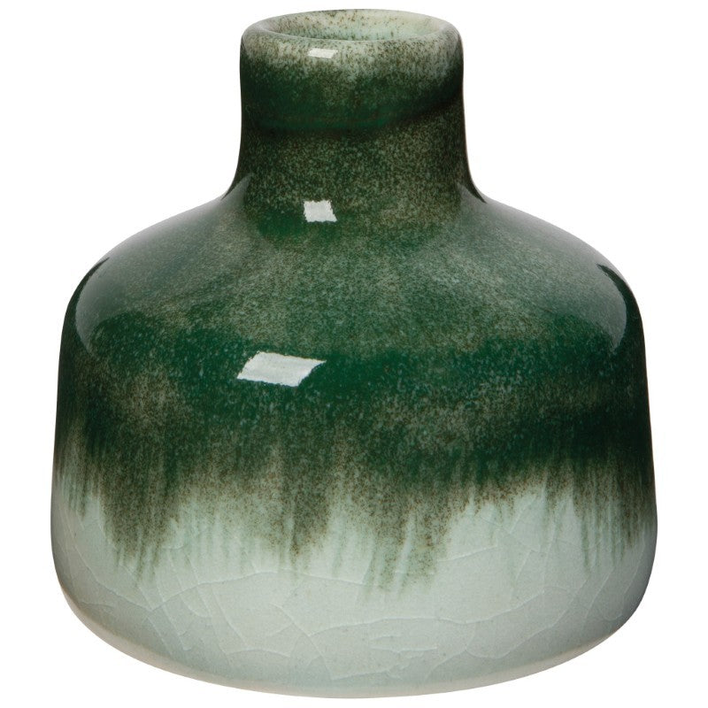 Fir Ceramic Bud Vase, 3.75"H