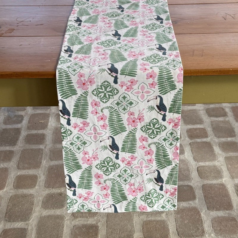 Tropical Cotton Table Runner