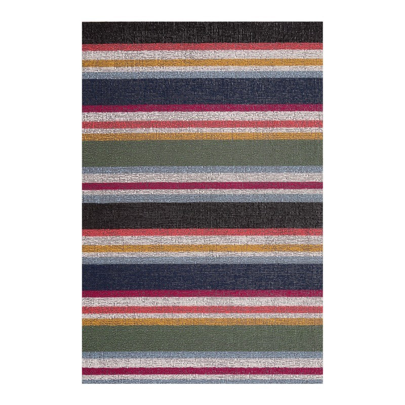 Chilewich Shuffle Stripe Shag Mat, Petunia
