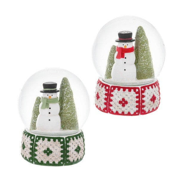 Snowman Snow Globe, 5"H