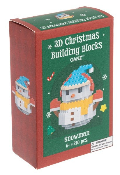 3D Snowman Building Blocks