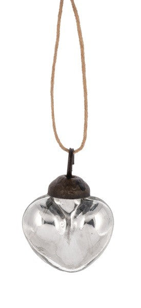 Silver Heart Ornament
