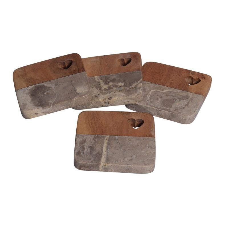 Leopard Marble Coasters, Set of 4