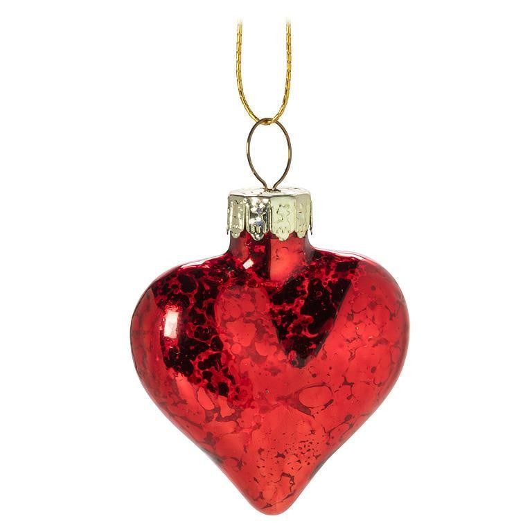 Glass Heart Ornament
