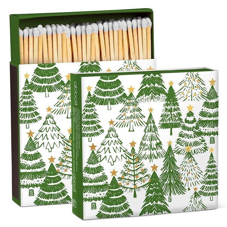 Decorated Tree Square Matches. 100 Pcs