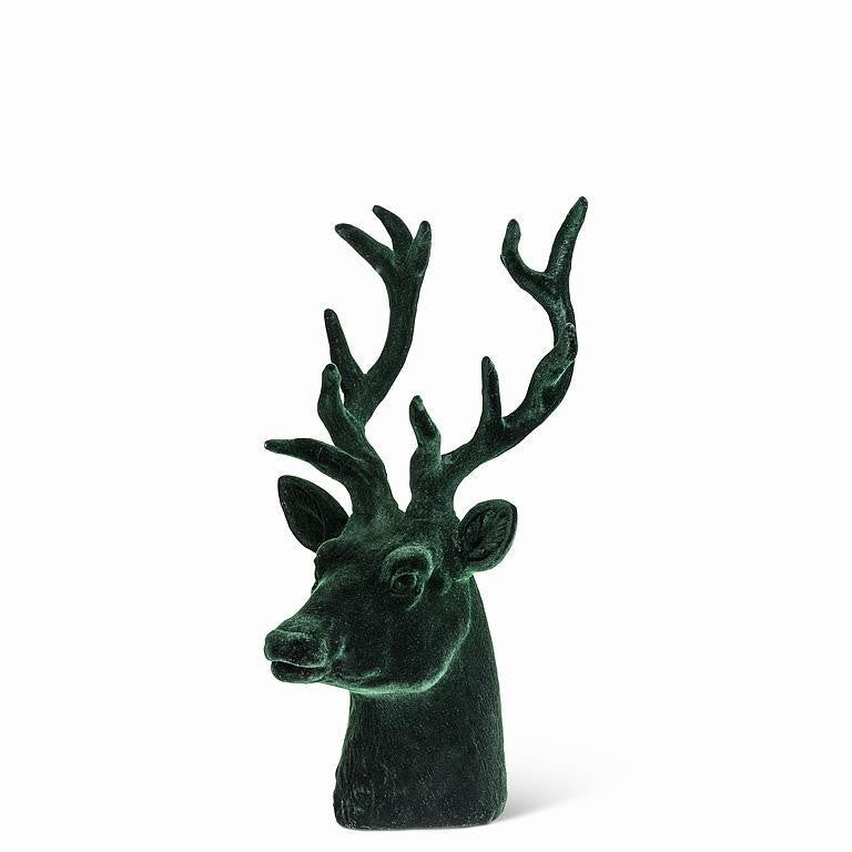 Dark Green Stag Head