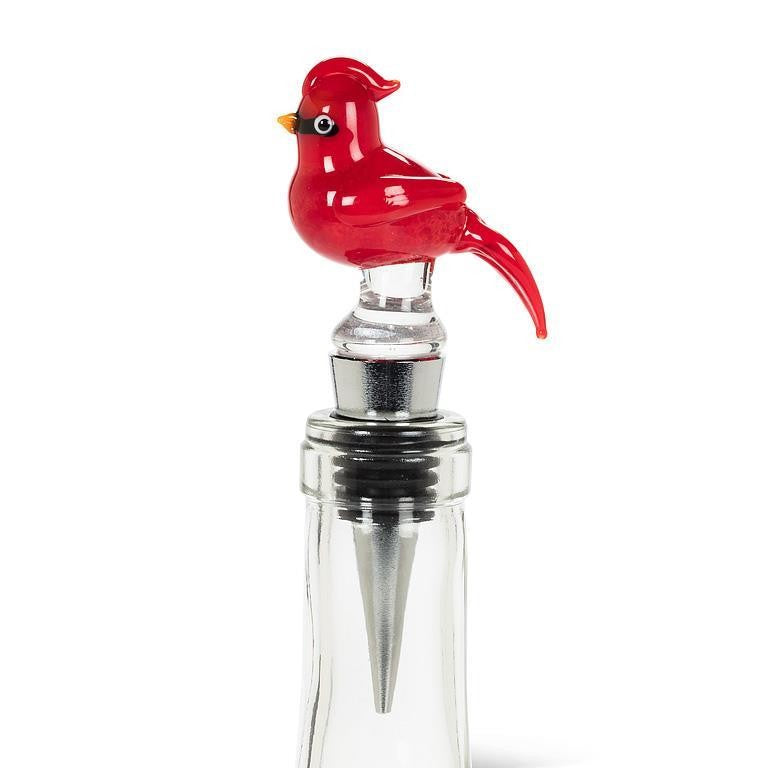 Cardinal With Crest Bottle Stopper