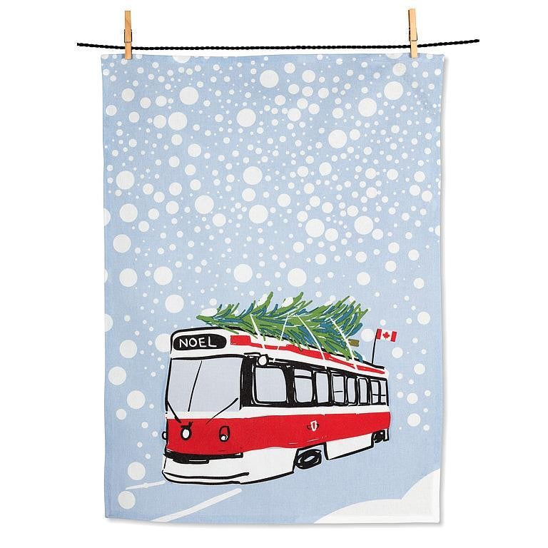 Noel Streetcar Tea Towel
