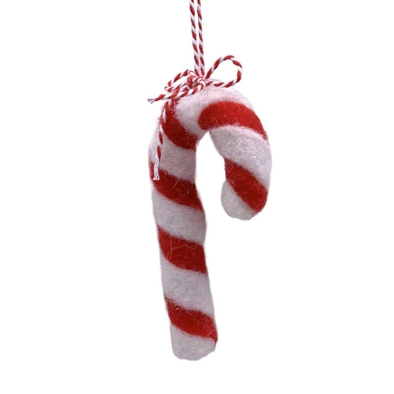 Felt Candy Cane Ornament