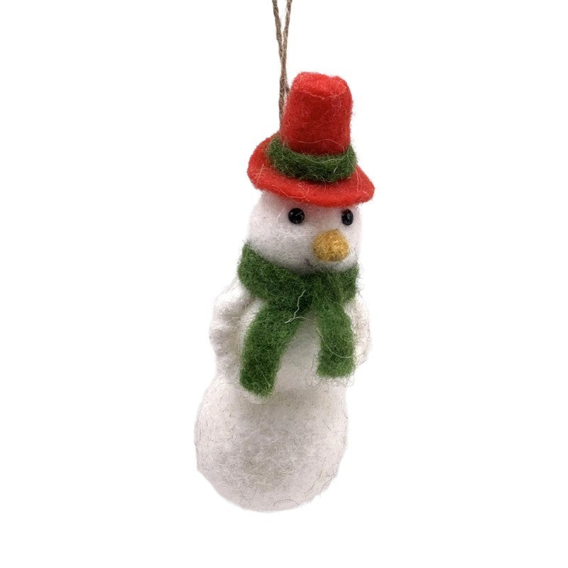 Felt Snowman Ornament