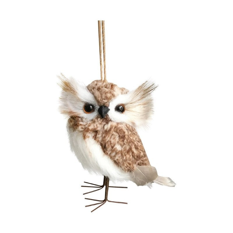 Faux Fur Owl Ornament