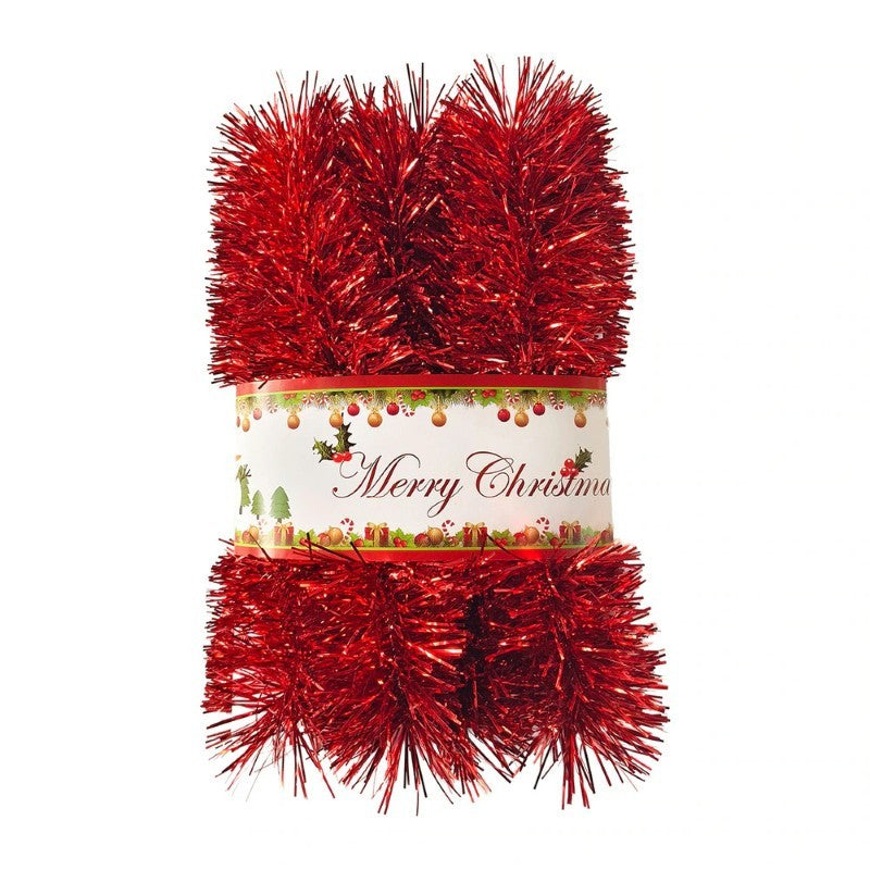 Shiny Red Tinsel Garland, 9ft/108"