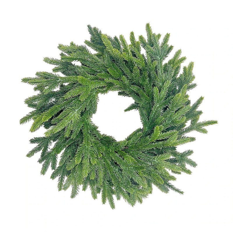 Real Look Green Fir Wreath, 24"
