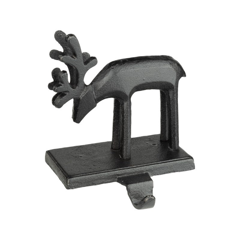 Standing Reindeer Cast Iron Stocking Holder