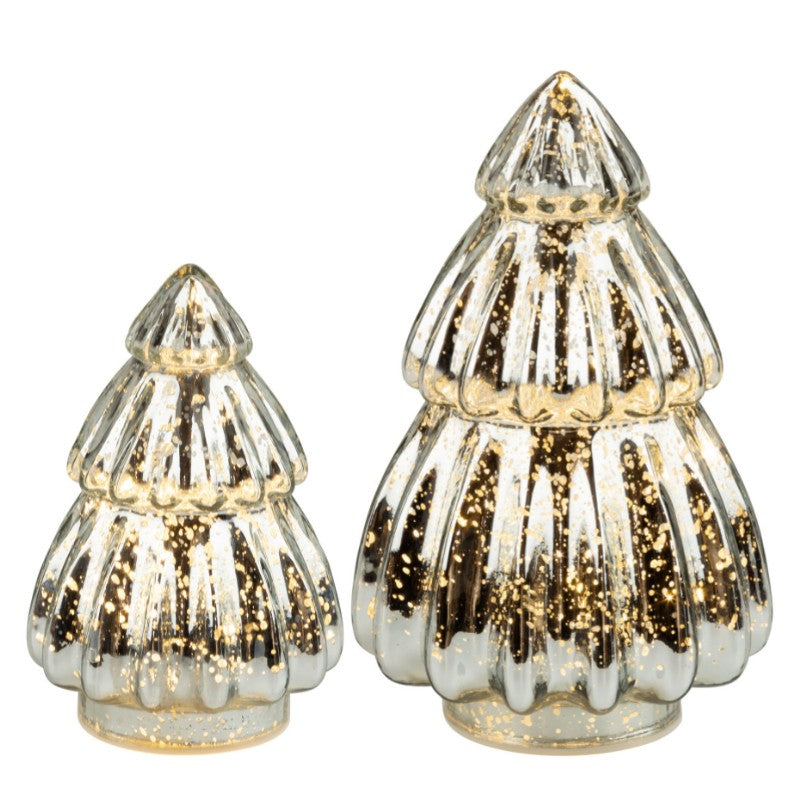 Shiny Antique LED Glass Tree