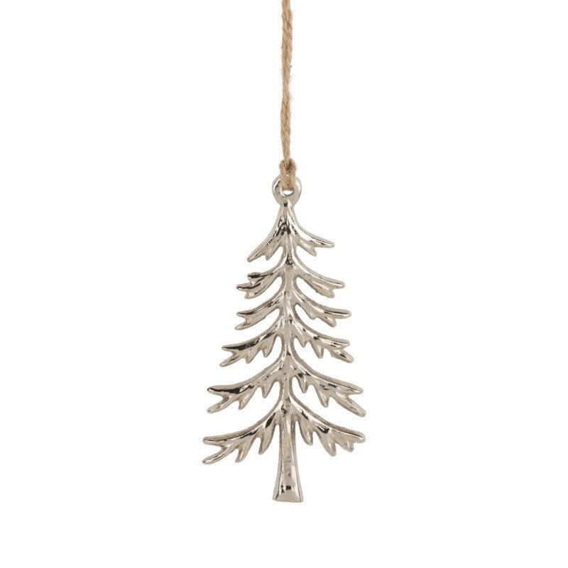 Silver Metal Tree Ornament