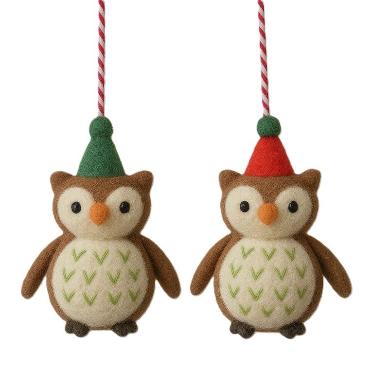 Felt Owl Ornament