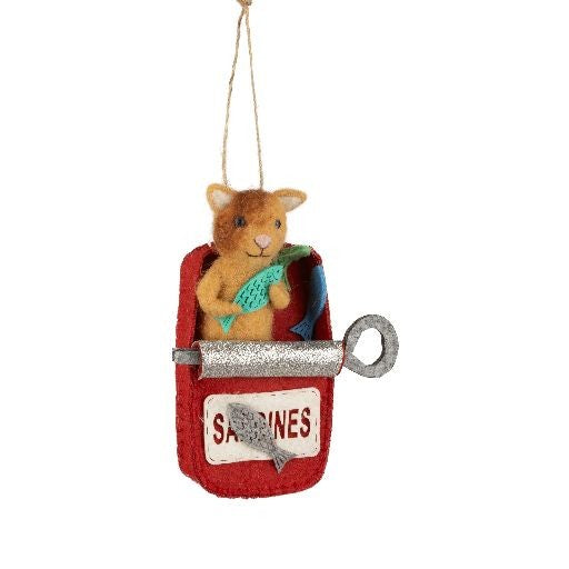 Cat Sardine Can Ornament