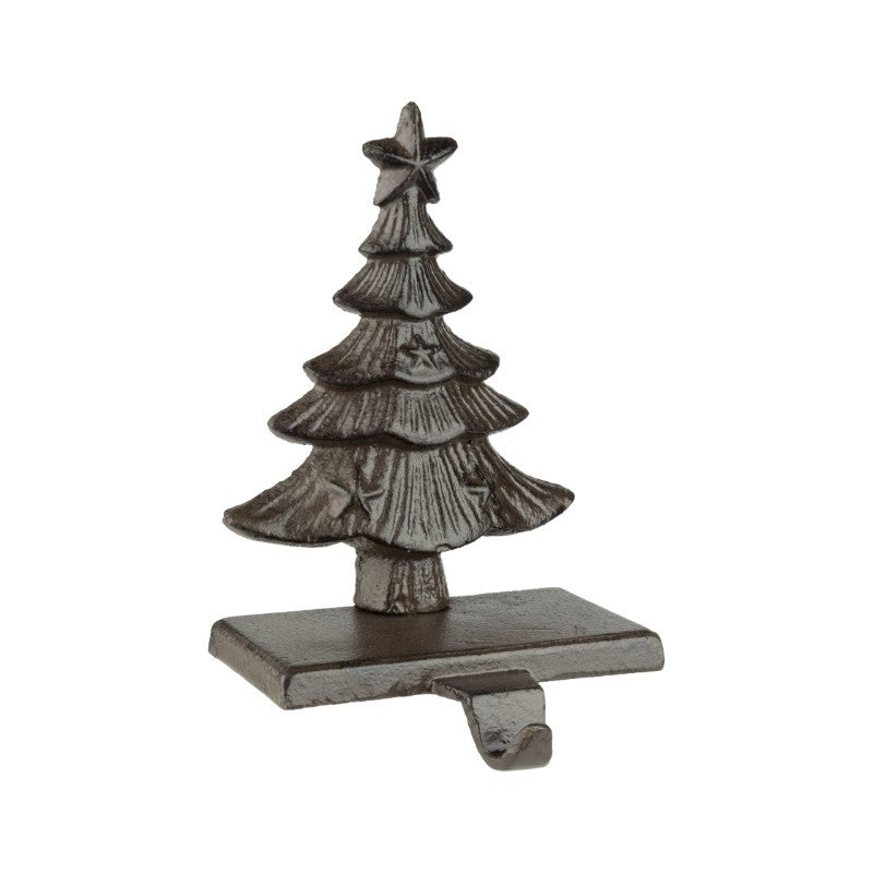 Christmas Tree Cast Iron Stocking Holder
