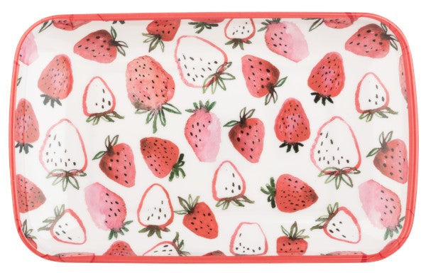 Strawberry 5" x 8" Tidbit Plate