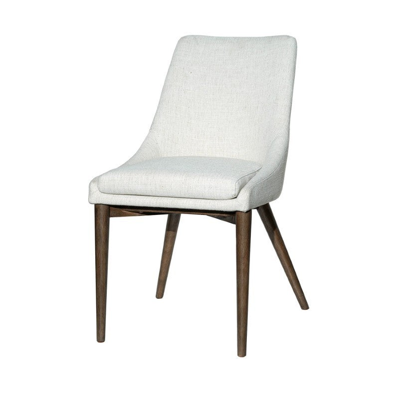 Fritz Side Dining Chair - Ivory w/ Natural Leg