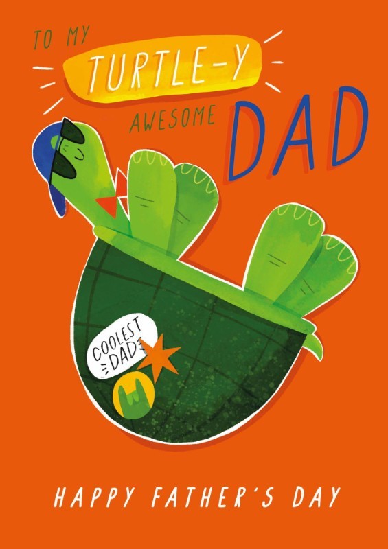 Turtle-y Awesome Father's Day Card