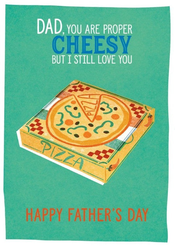 Cheesy Pizza Father's Day Card
